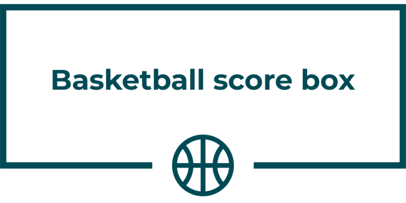 Basketball score box